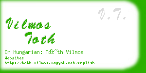 vilmos toth business card